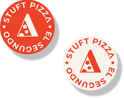 Stuft pizza stickers