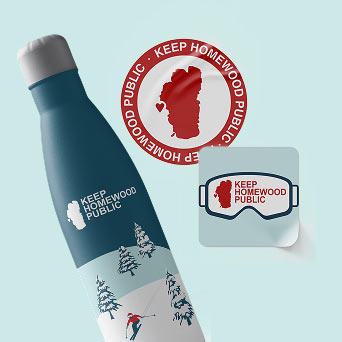bottle and sticker mockup