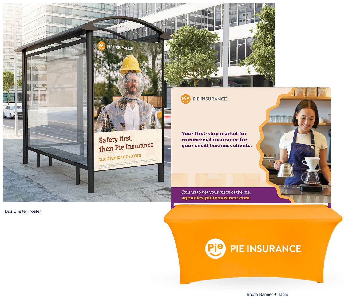 bus shelter and table tent